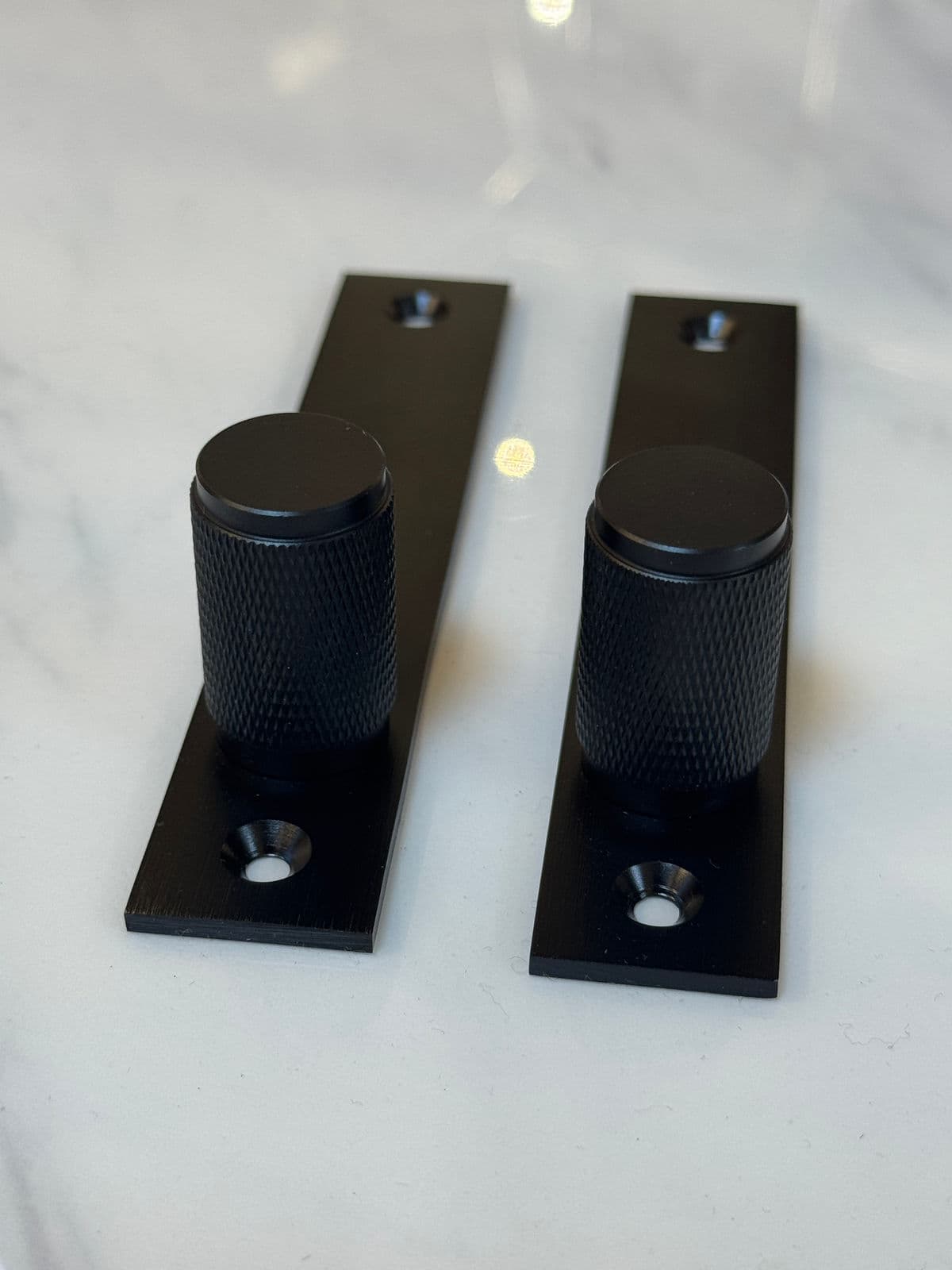 Buster + Punch Furniture Knob Plates, Black - Thumbnail 4