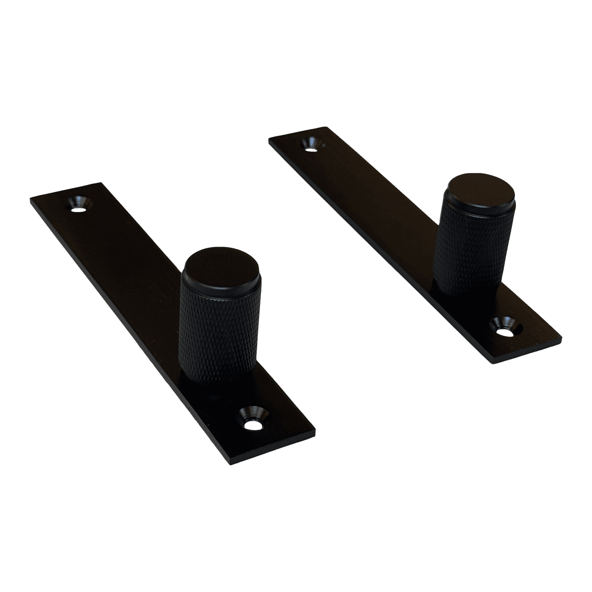 Buster + Punch Furniture Knob Plates, Black - Thumbnail 2