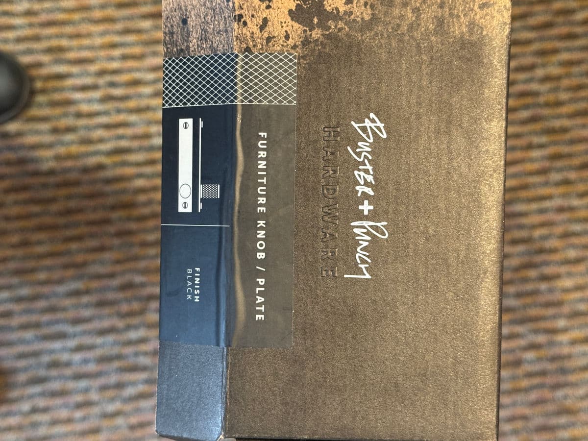 Buster + Punch Furniture Knob Plates, Black - Thumbnail 7