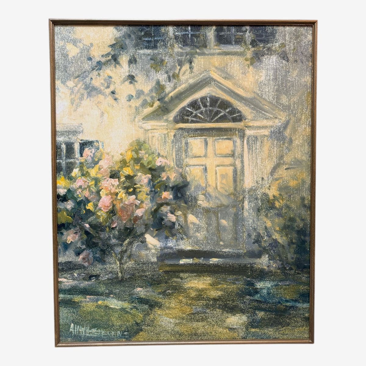 Reproduction Painting "At the Doorway", Framed - Image 1