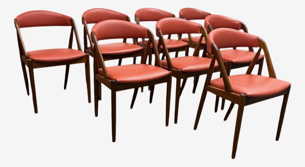 Mid 20th Century Kai Kristiansen for Mobler Dining Chairs, Set of Eight - Image 1