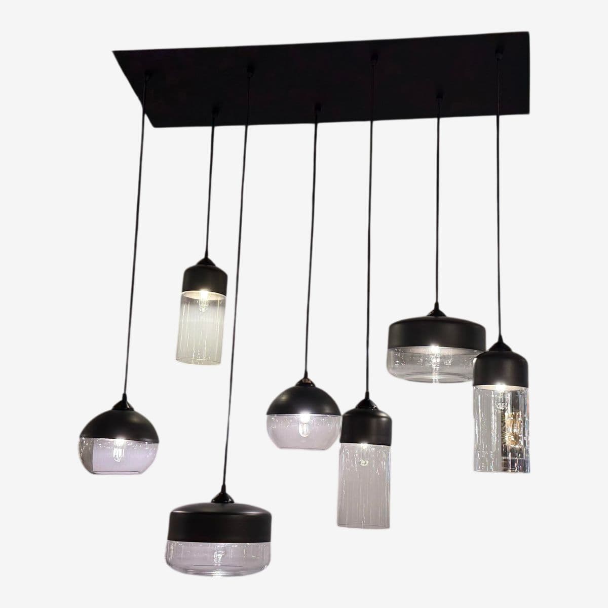 Hennepin Made Parallel Collection Pendant Chandelier, Custom - Image 1
