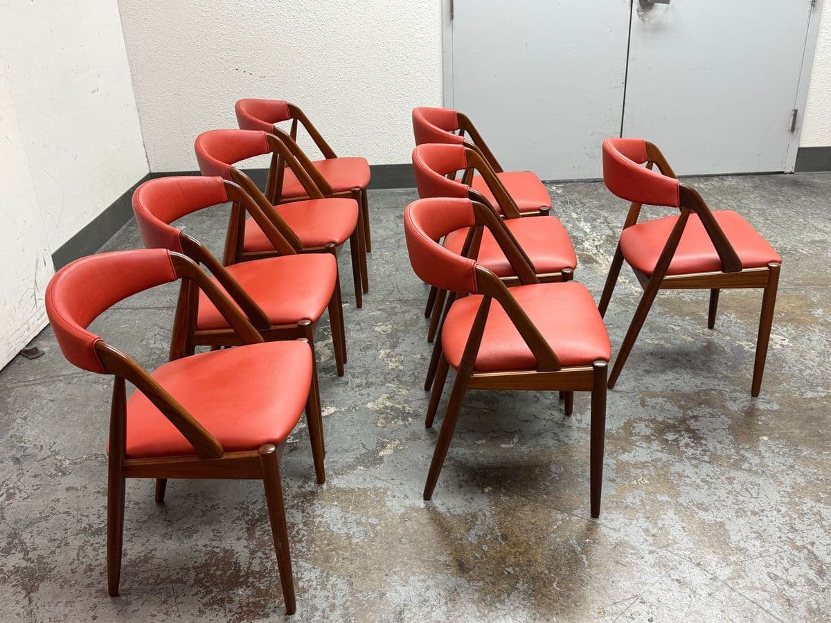 Mid 20th Century Kai Kristiansen for Mobler Dining Chairs, Set of Eight - Thumbnail 5