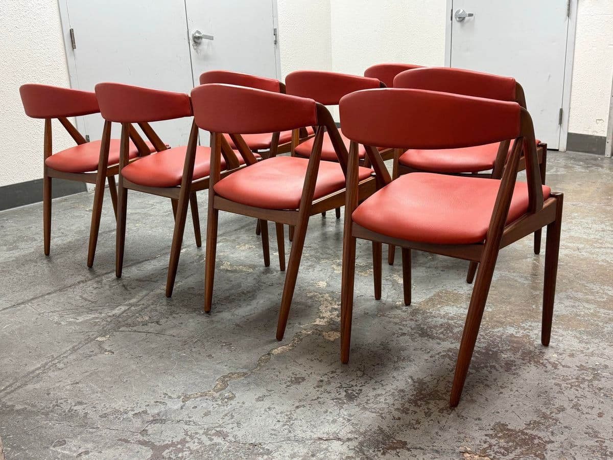 Mid 20th Century Kai Kristiansen for Mobler Dining Chairs, Set of Eight - Thumbnail 6