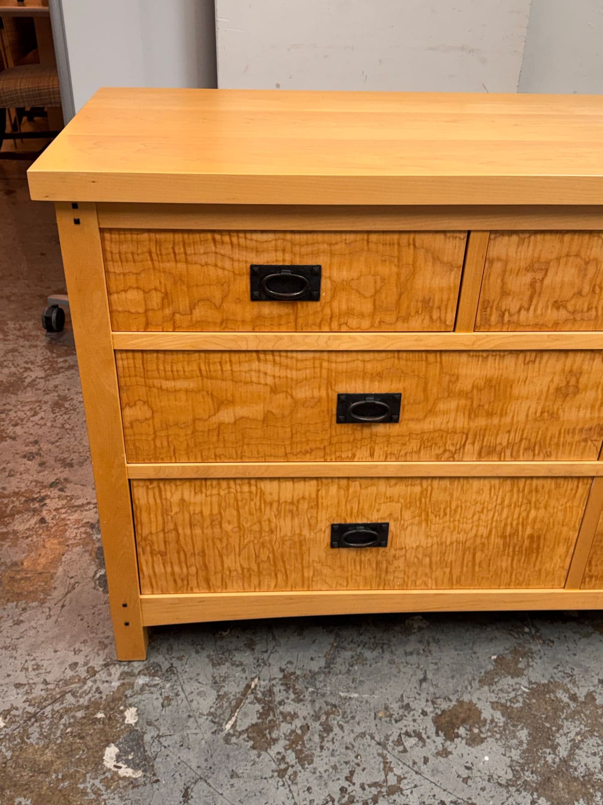 Berkeley Mills Bird's Eye Maple Wood Dresser - Thumbnail 5