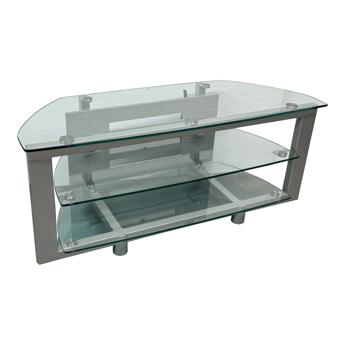 Bdi Contemporary Glass & Metal Tv Stand/Console - Thumbnail 2