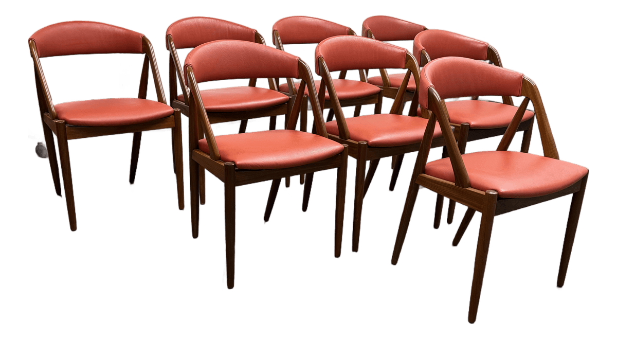 Mid 20th Century Kai Kristiansen for Mobler Dining Chairs, Set of Eight - Thumbnail 2