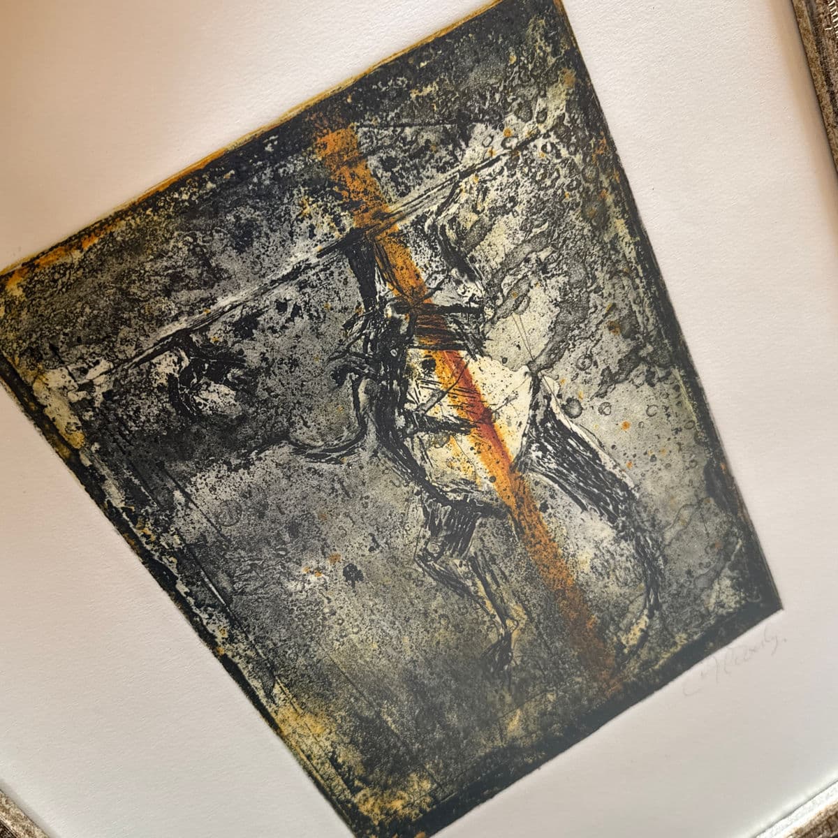 Abstract Expressionistic Etching, Signed - Thumbnail 13