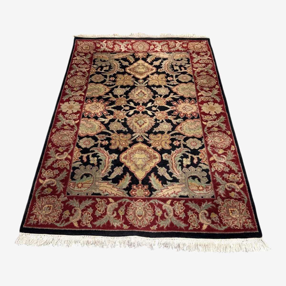4ft 1in 6ft 6in Raj Villa Hand Woven Area Rug - Image 1