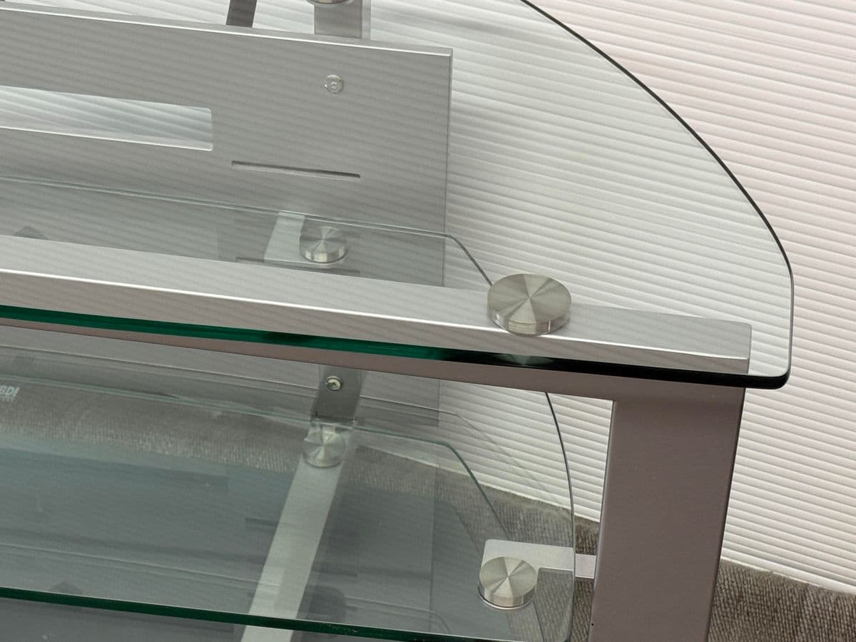 Bdi Contemporary Glass & Metal Tv Stand/Console - Thumbnail 7