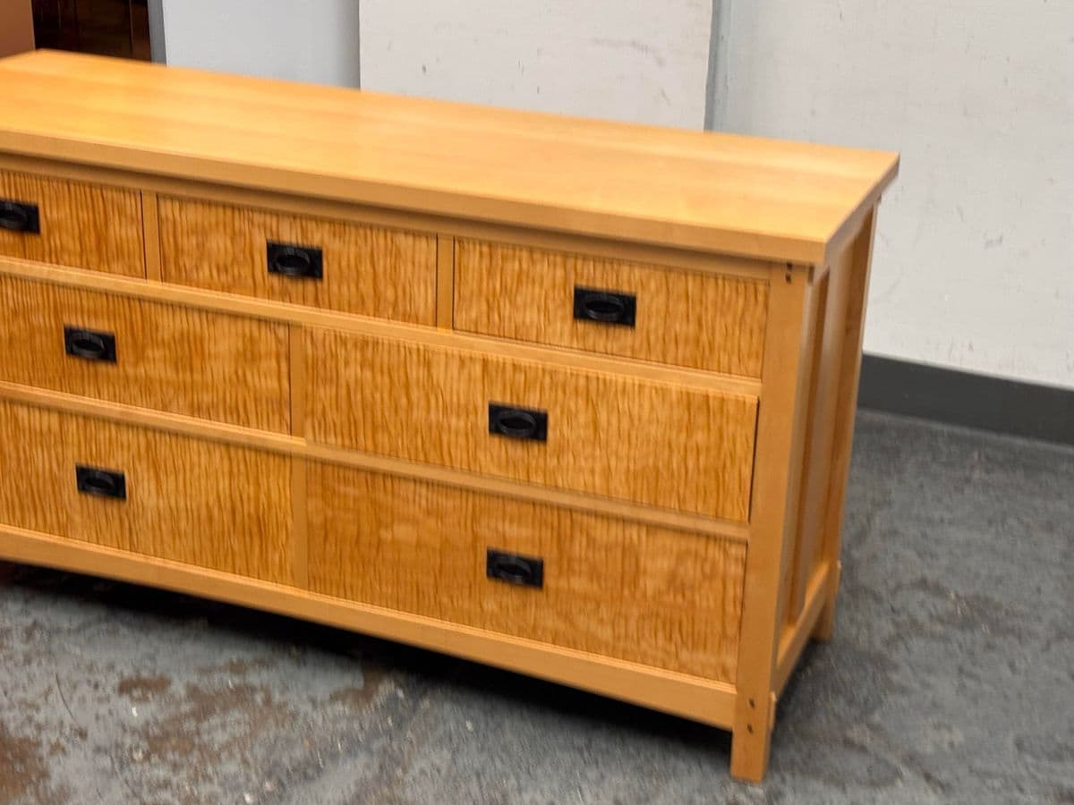 Berkeley Mills Bird's Eye Maple Wood Dresser - Thumbnail 13