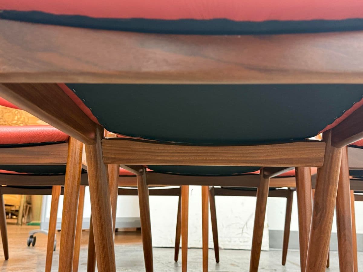 Mid 20th Century Kai Kristiansen for Mobler Dining Chairs, Set of Eight - Thumbnail 13