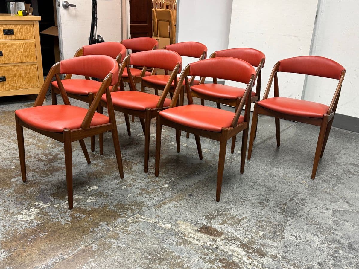 Mid 20th Century Kai Kristiansen for Mobler Dining Chairs, Set of Eight - Thumbnail 3