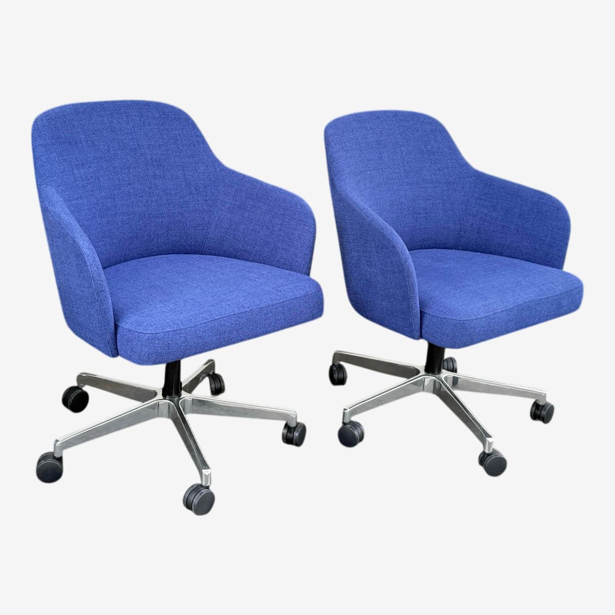 Steelcase for West Elm Sterling Conference Office Chairs, Pair - Image 1