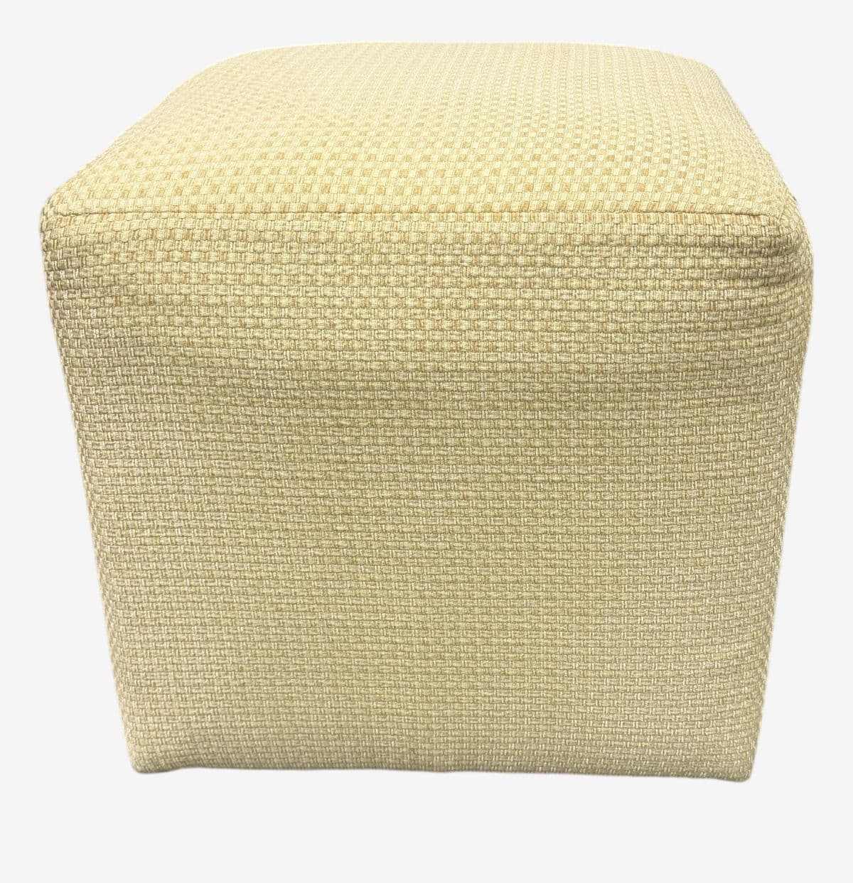 Ballard Designs Goldenrod Ottoman - Image 1