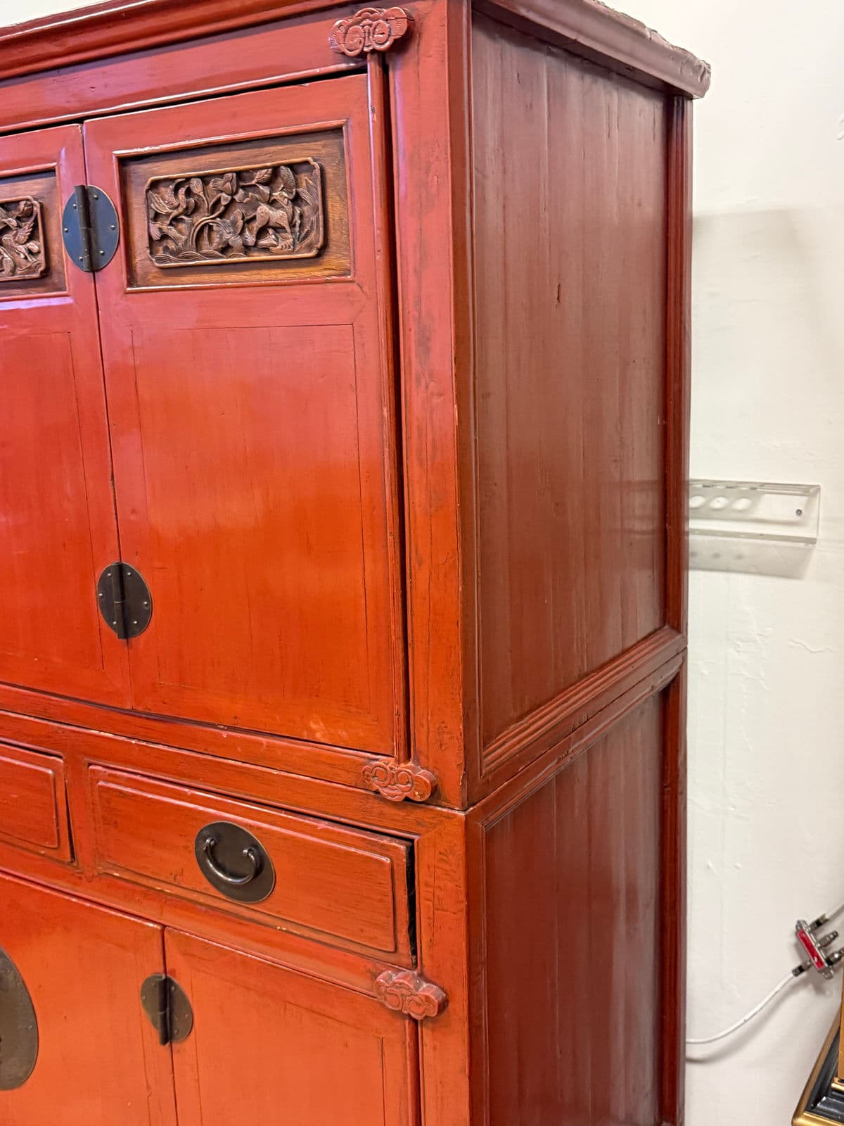 Vintage Asian Lacquered Cabinet - Thumbnail 11