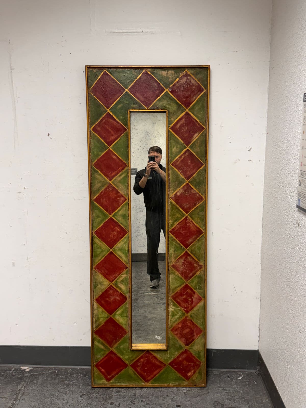 Vintage Italian Fresco Wall Mirror - Thumbnail 3