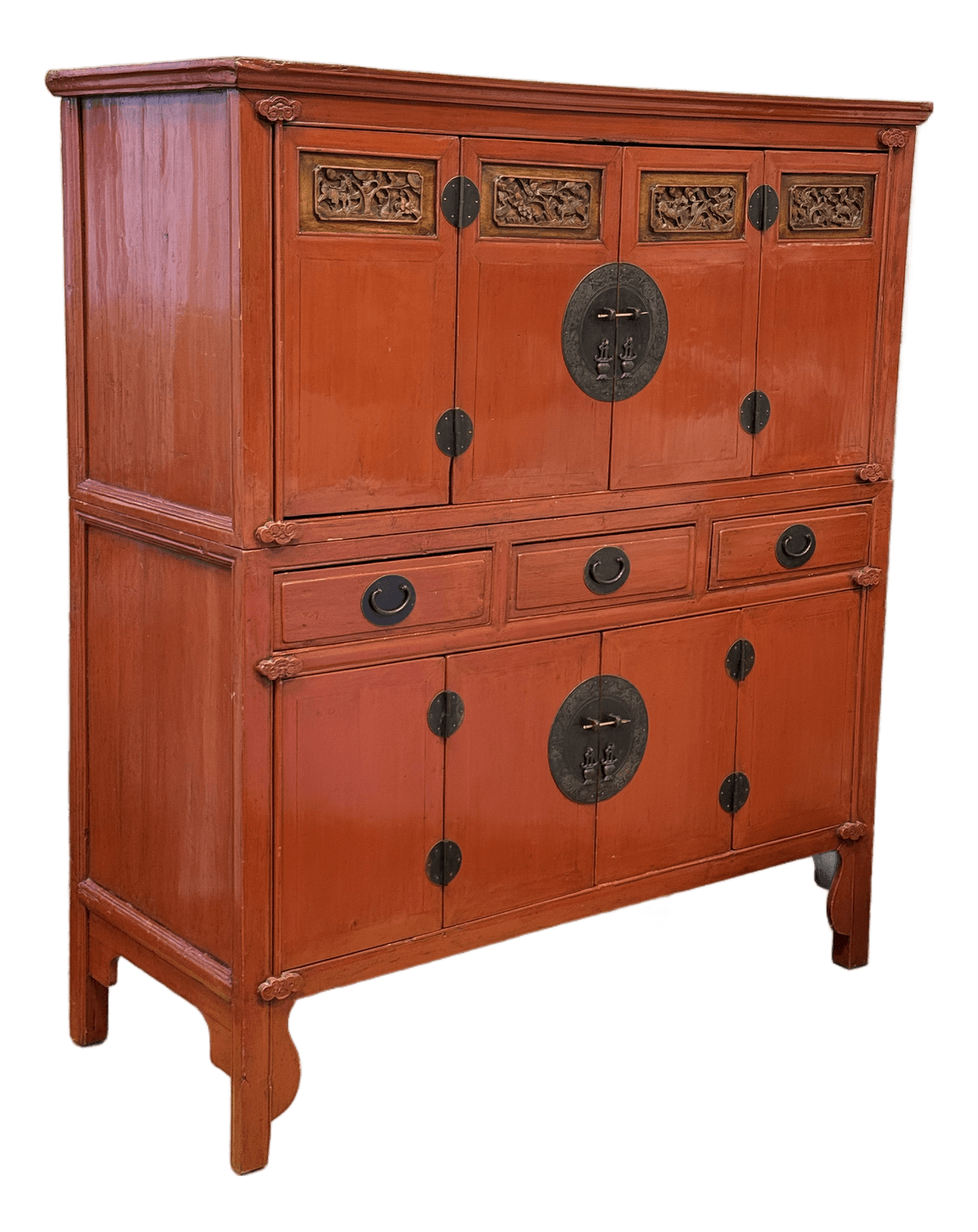 Vintage Asian Lacquered Cabinet - Thumbnail 2