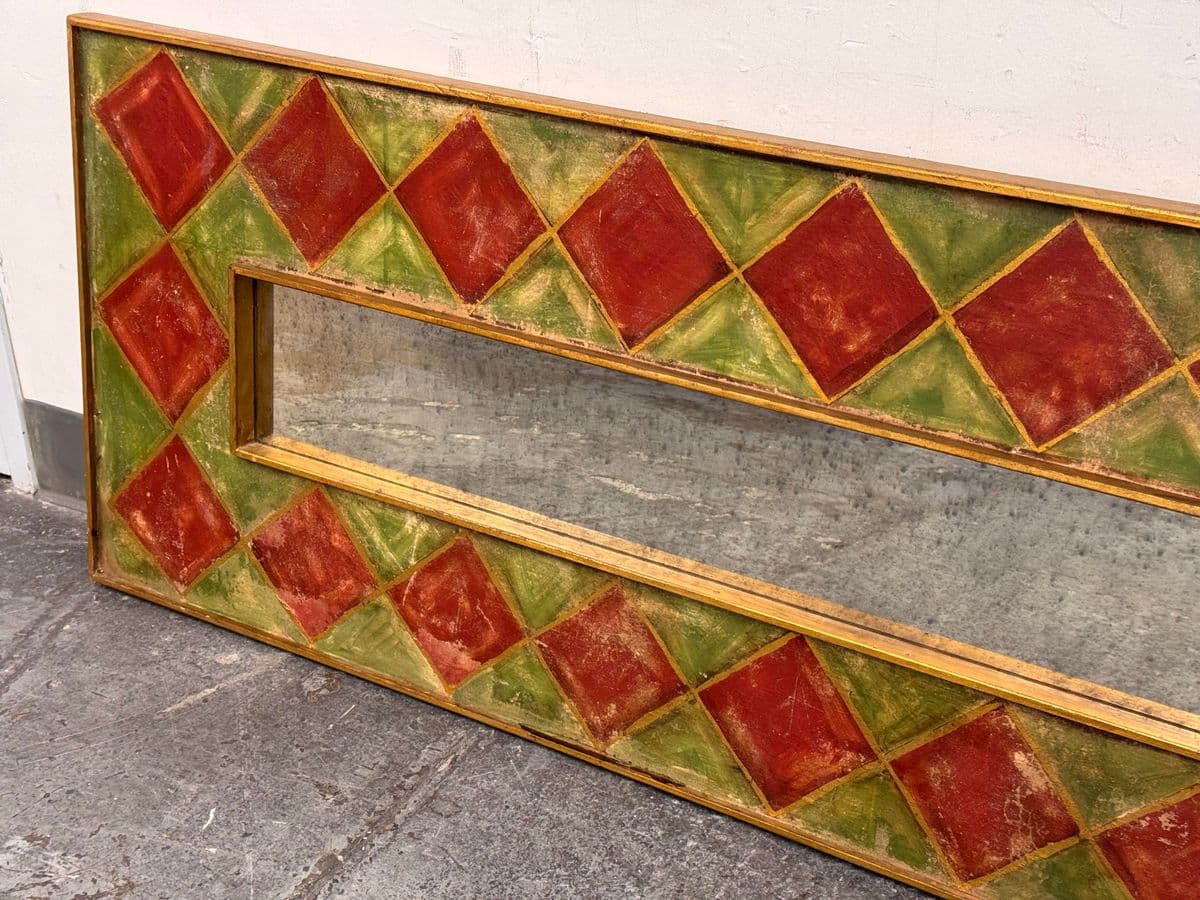 Vintage Italian Fresco Wall Mirror - Thumbnail 9