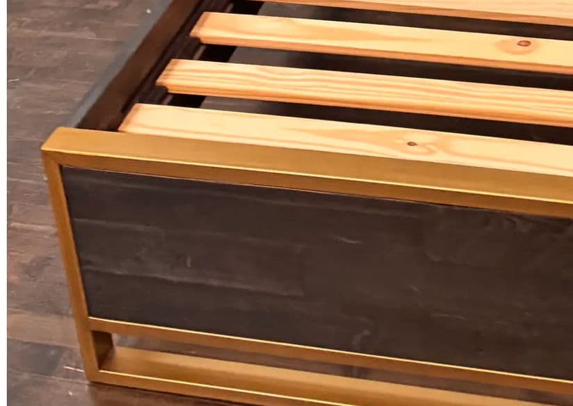 Queen Size Zin Home Elle Brass Bed Frame - Thumbnail 6