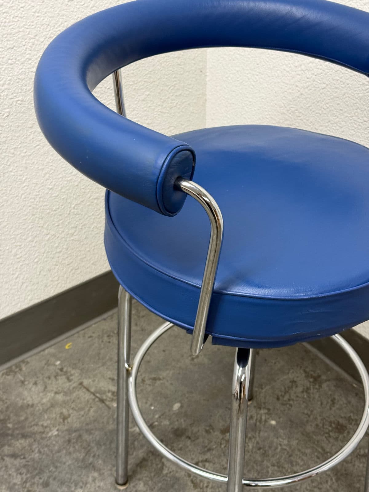 Circa 1970's Le Corbusier Style Bar Stool - Thumbnail 6