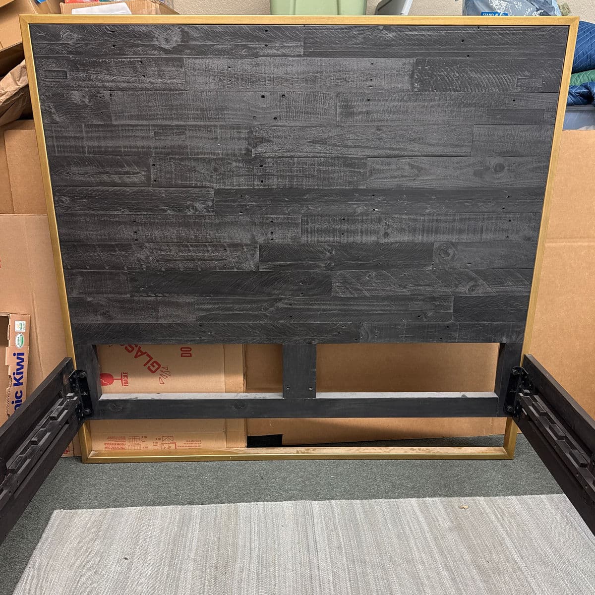 Queen Size Zin Home Elle Brass Bed Frame - Thumbnail 4