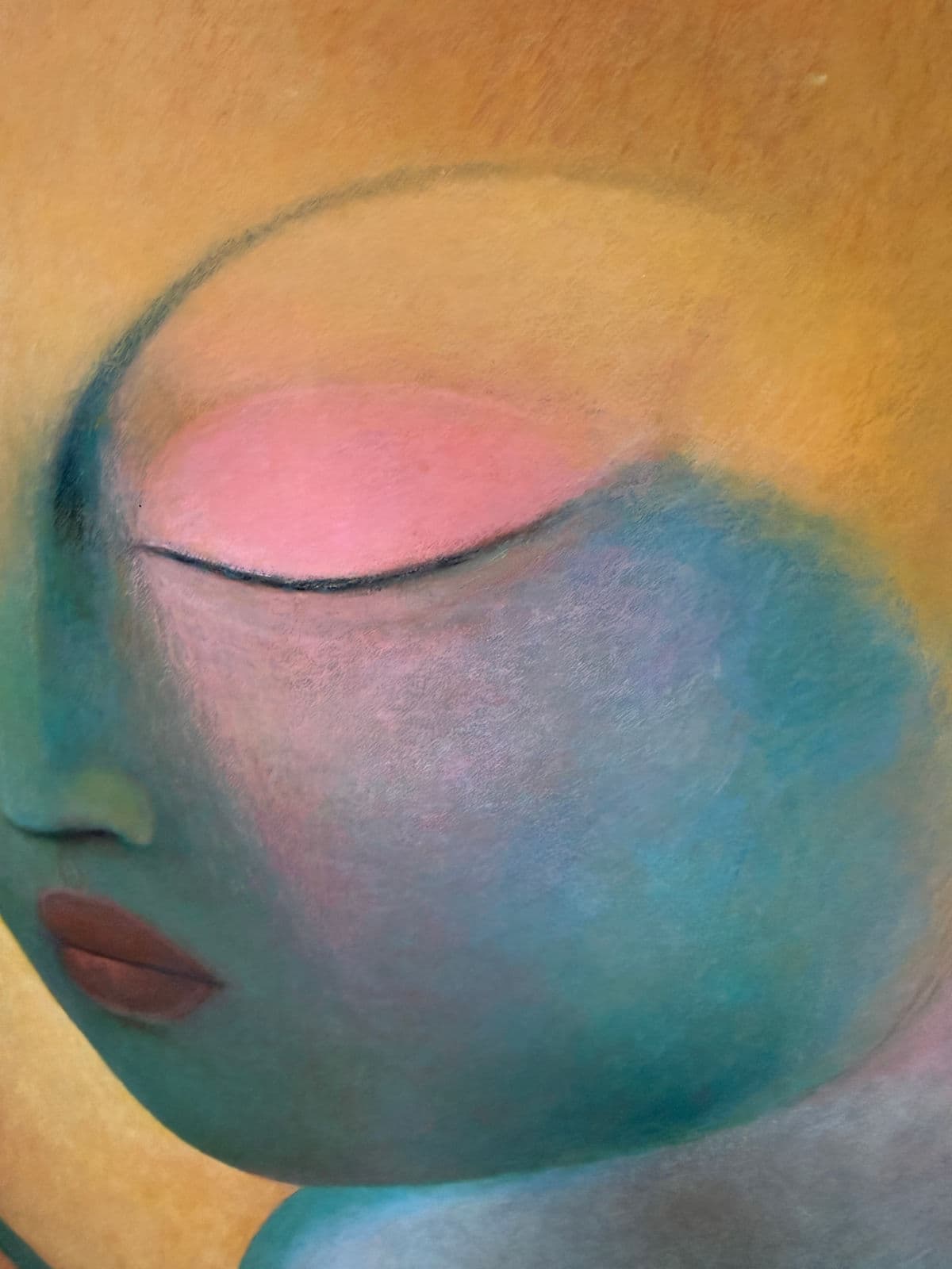 Circa 2018 Richard Stodart "Earth Ii" Original Painting, Framed - Thumbnail 12