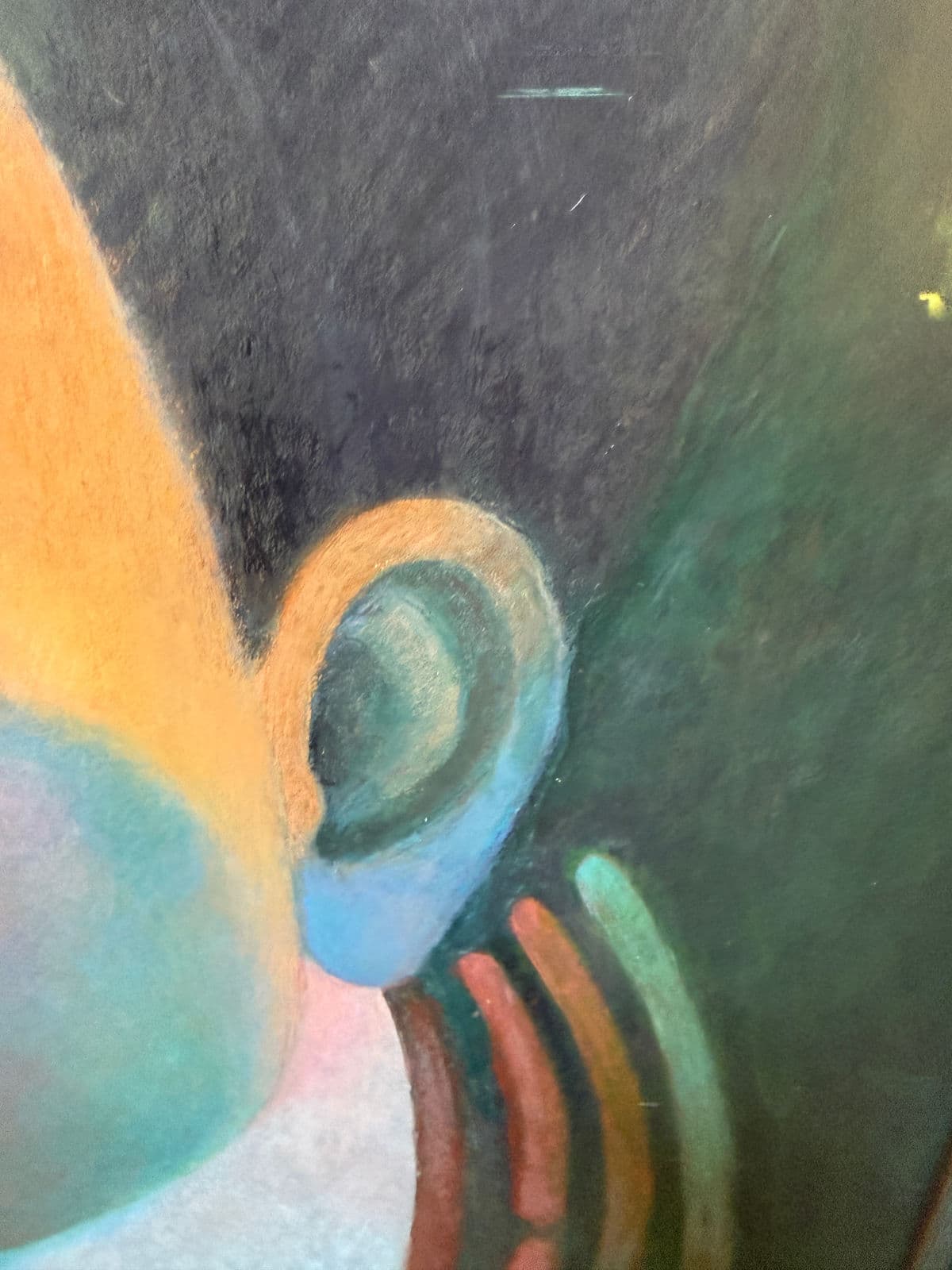 Circa 2018 Richard Stodart "Earth Ii" Original Painting, Framed - Thumbnail 9