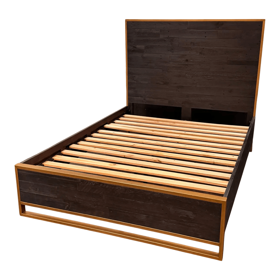 Queen Size Zin Home Elle Brass Bed Frame - Thumbnail 2