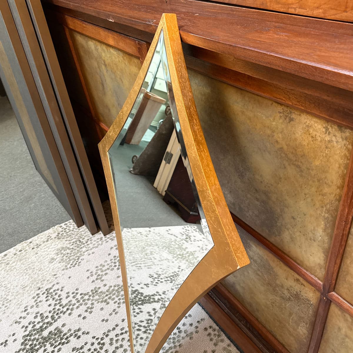 In the Style of Christopher Guy Diamond Wall Mirror - Thumbnail 8