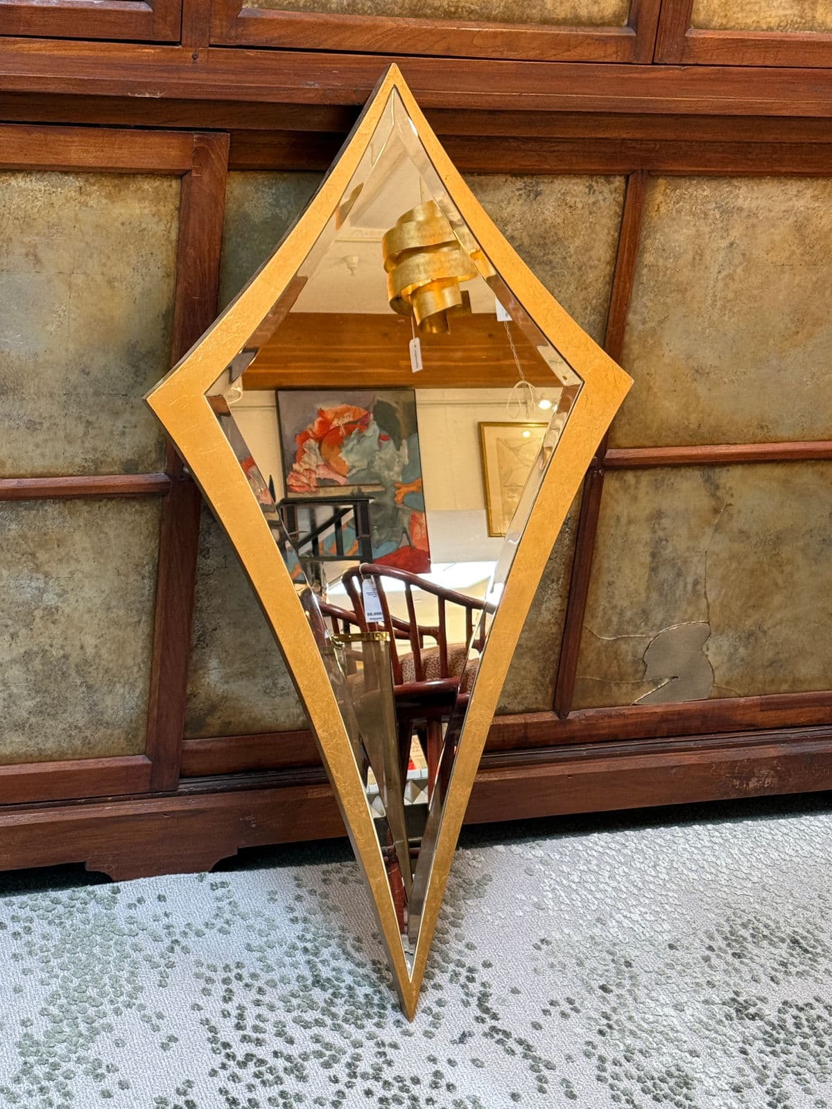 In the Style of Christopher Guy Diamond Wall Mirror - Thumbnail 3