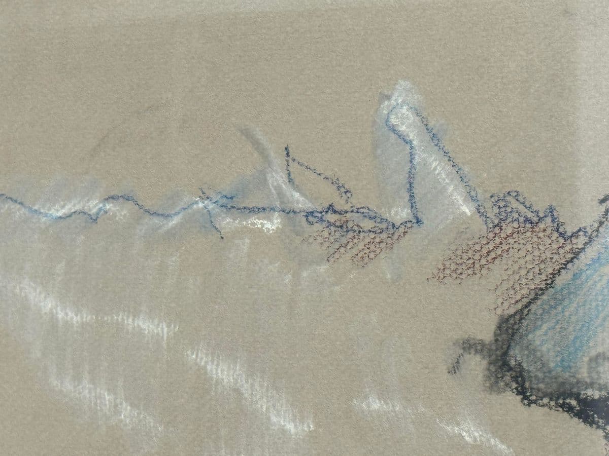 Circa 1976 J. Mayons Pastel Panting of Male Nude, SIgned - Thumbnail 8