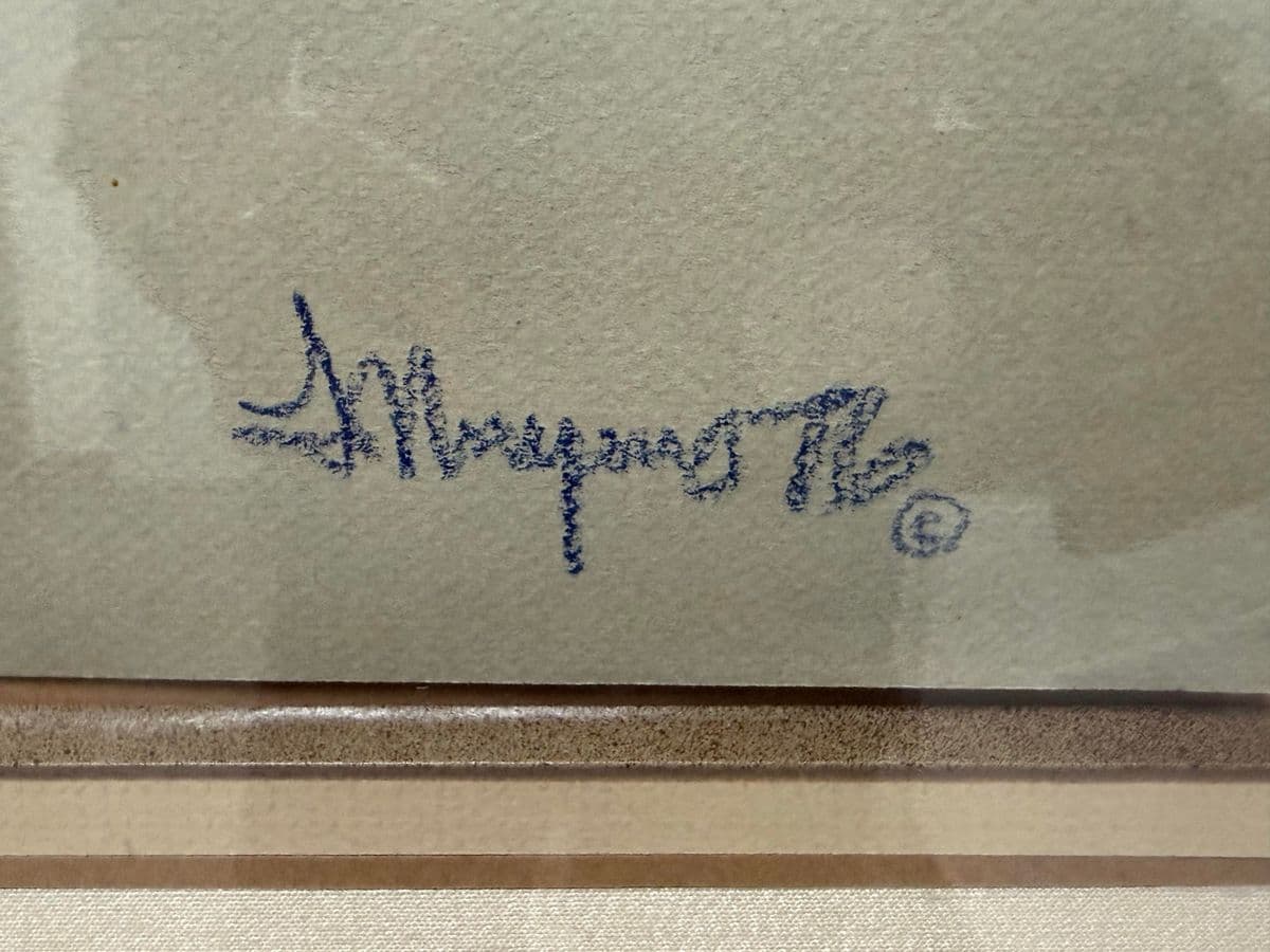 Circa 1976 J. Mayons Pastel Panting of Male Nude, SIgned - Thumbnail 11