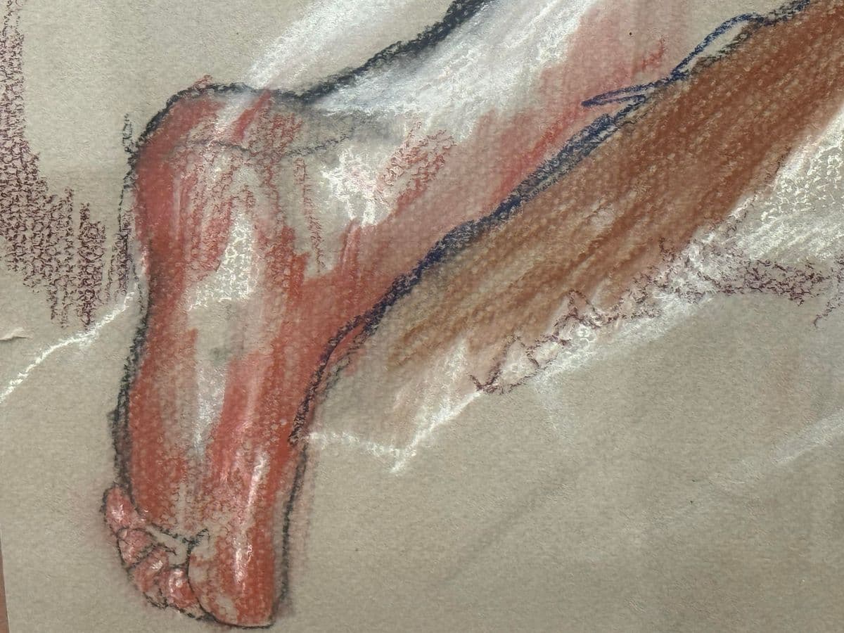 Circa 1976 J. Mayons Pastel Panting of Male Nude, SIgned - Thumbnail 7