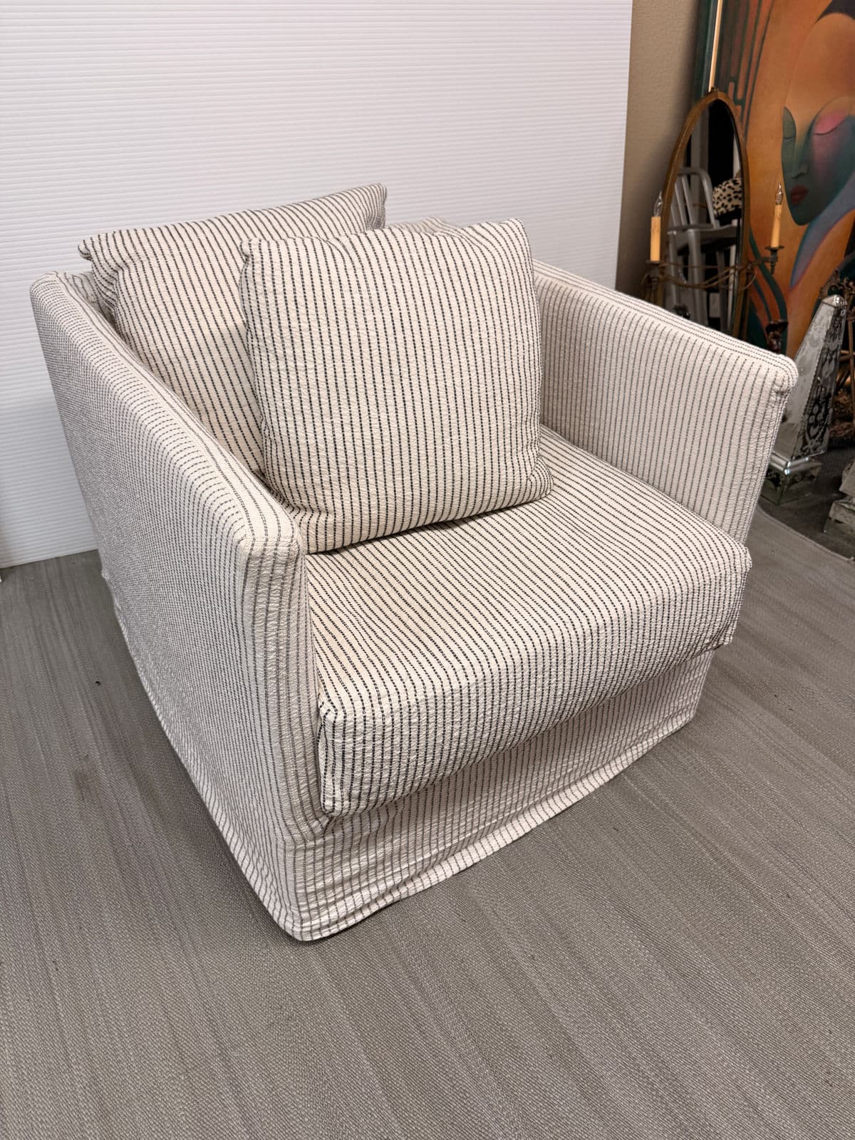 Verellen Millie Swivel Chairs + Slipcover Sets, Pair - Thumbnail 13