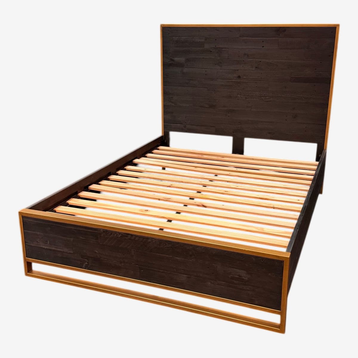 Queen Size Zin Home Elle Brass Bed Frame - Image 1