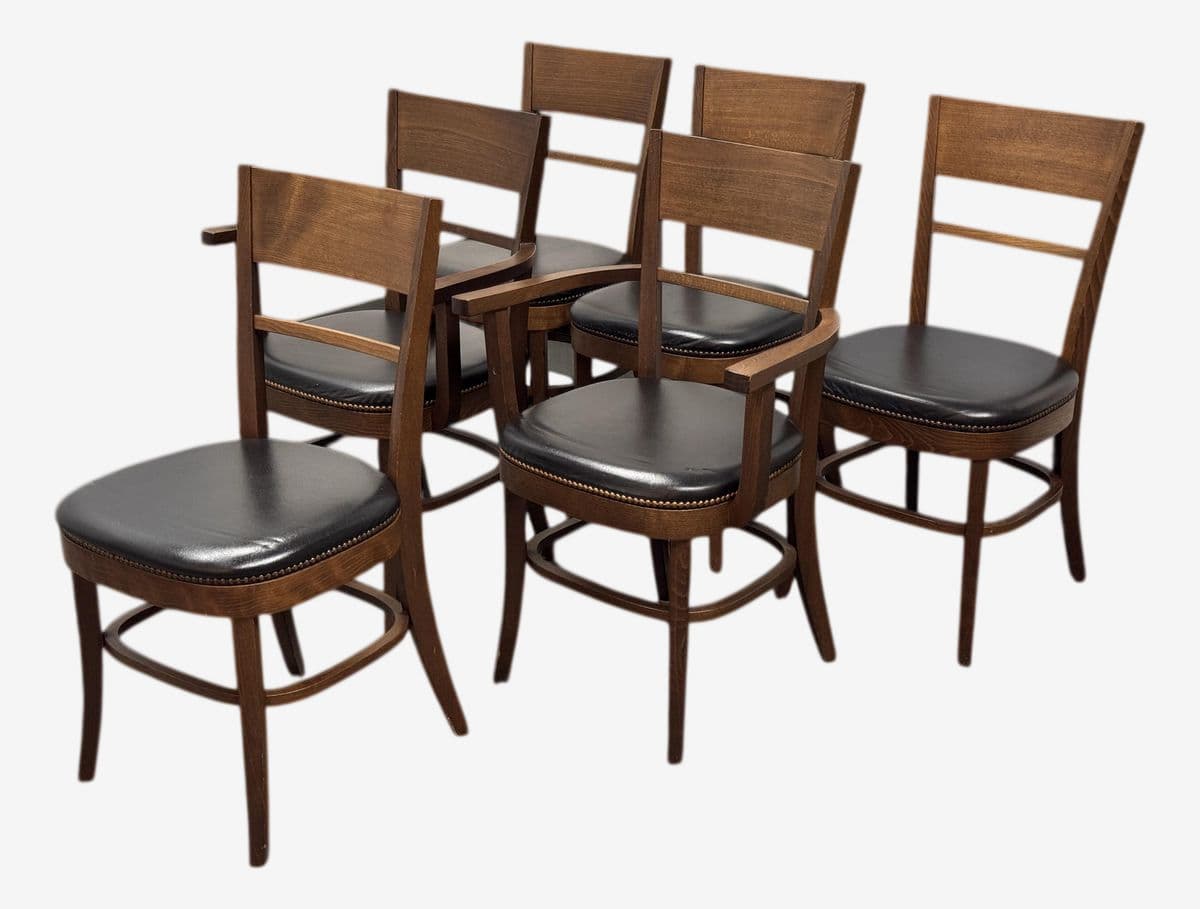 Pottery Barn Italian Dining Chairs, Set of Six - Image 1