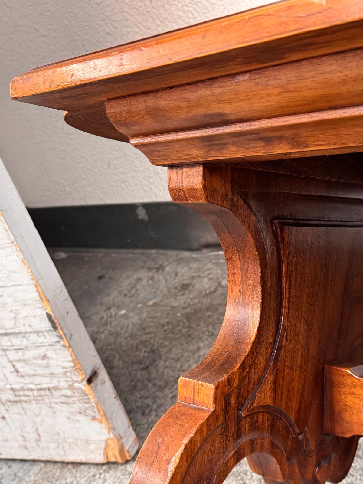 Vintage Spanish Revival Carved Wood Coffee Table - Thumbnail 12