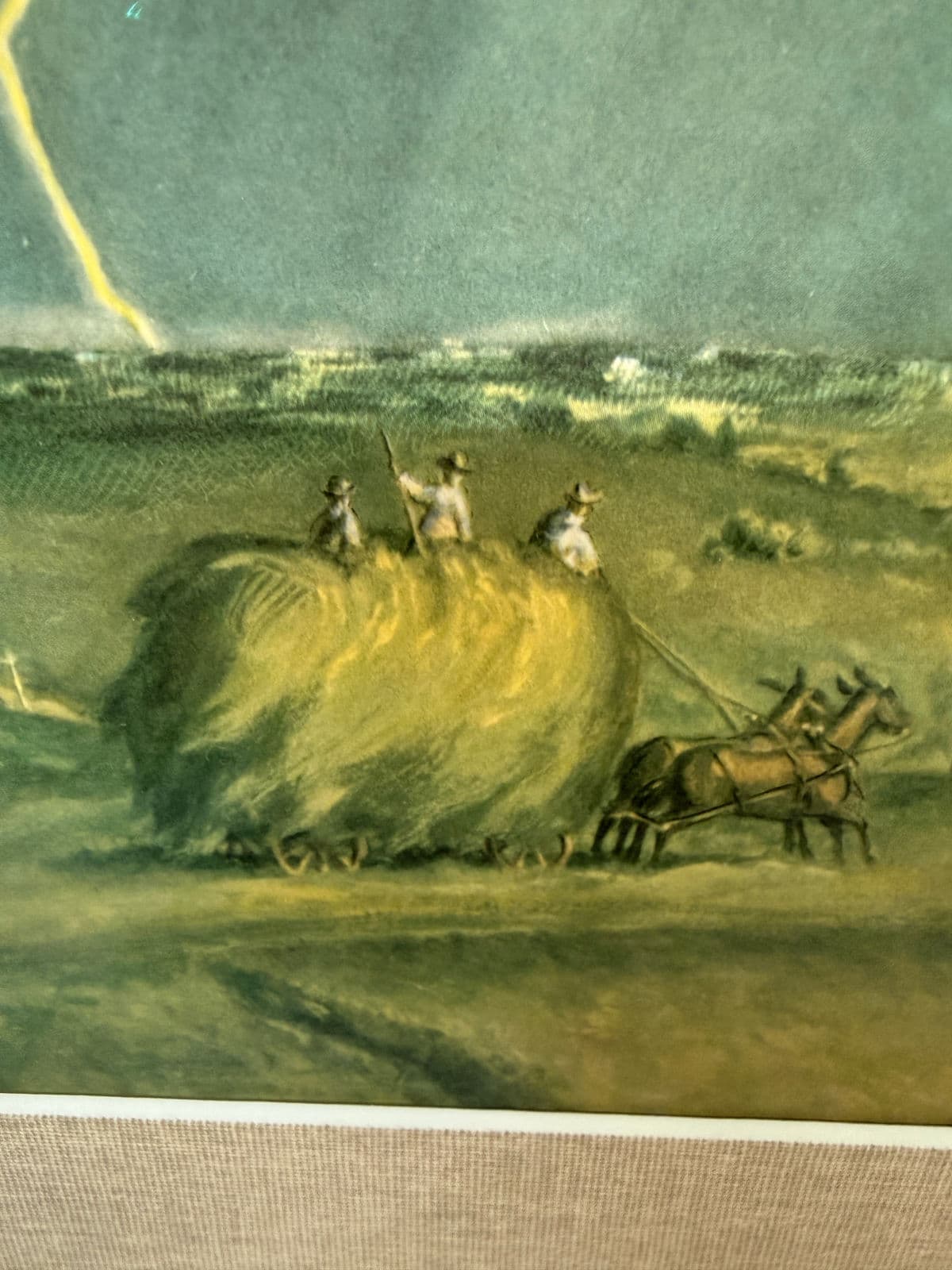 Late 20th Century John Steuart Curry "The Line Storm" Print, Signed - Thumbnail 13