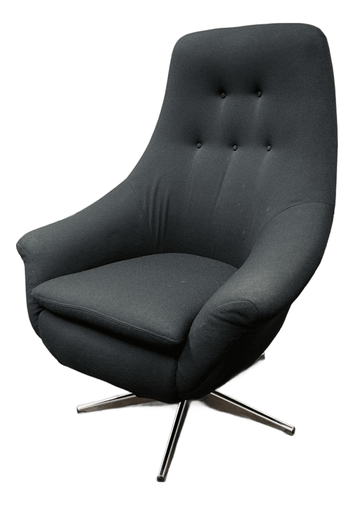 Vintage Mid Century Modern Swivel Chair - Thumbnail 2