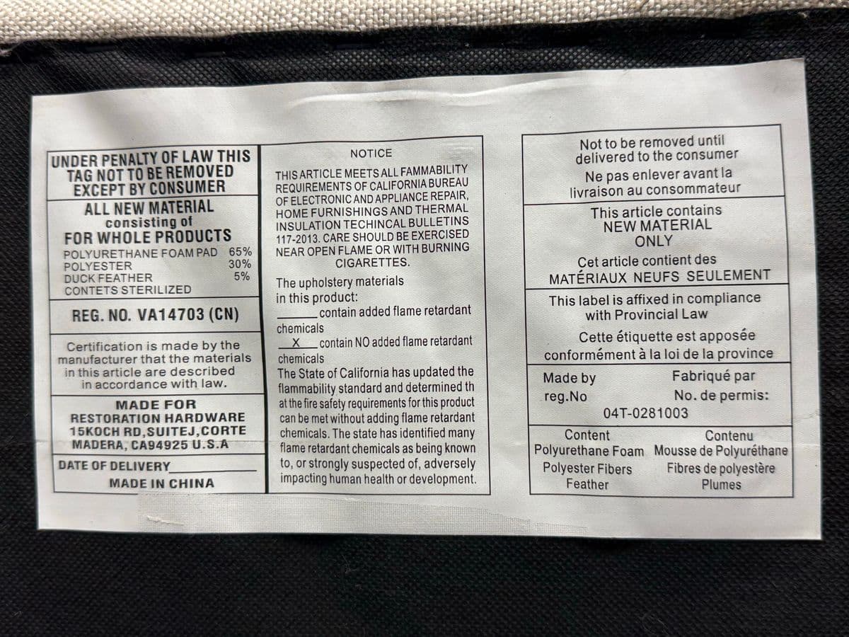 Restoration Hardware Belgian Track Arm Sofa - Thumbnail 13