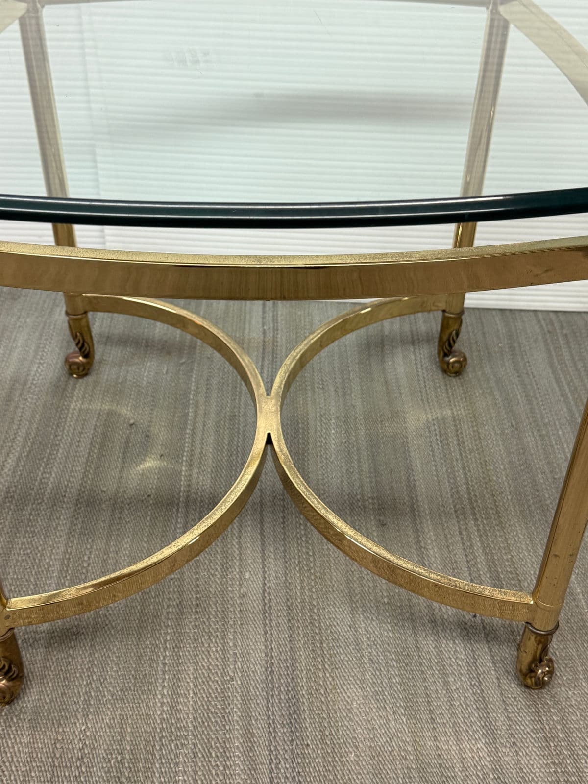 La Barge Hollywood Regency Brass Side Tables, Pair - Thumbnail 11