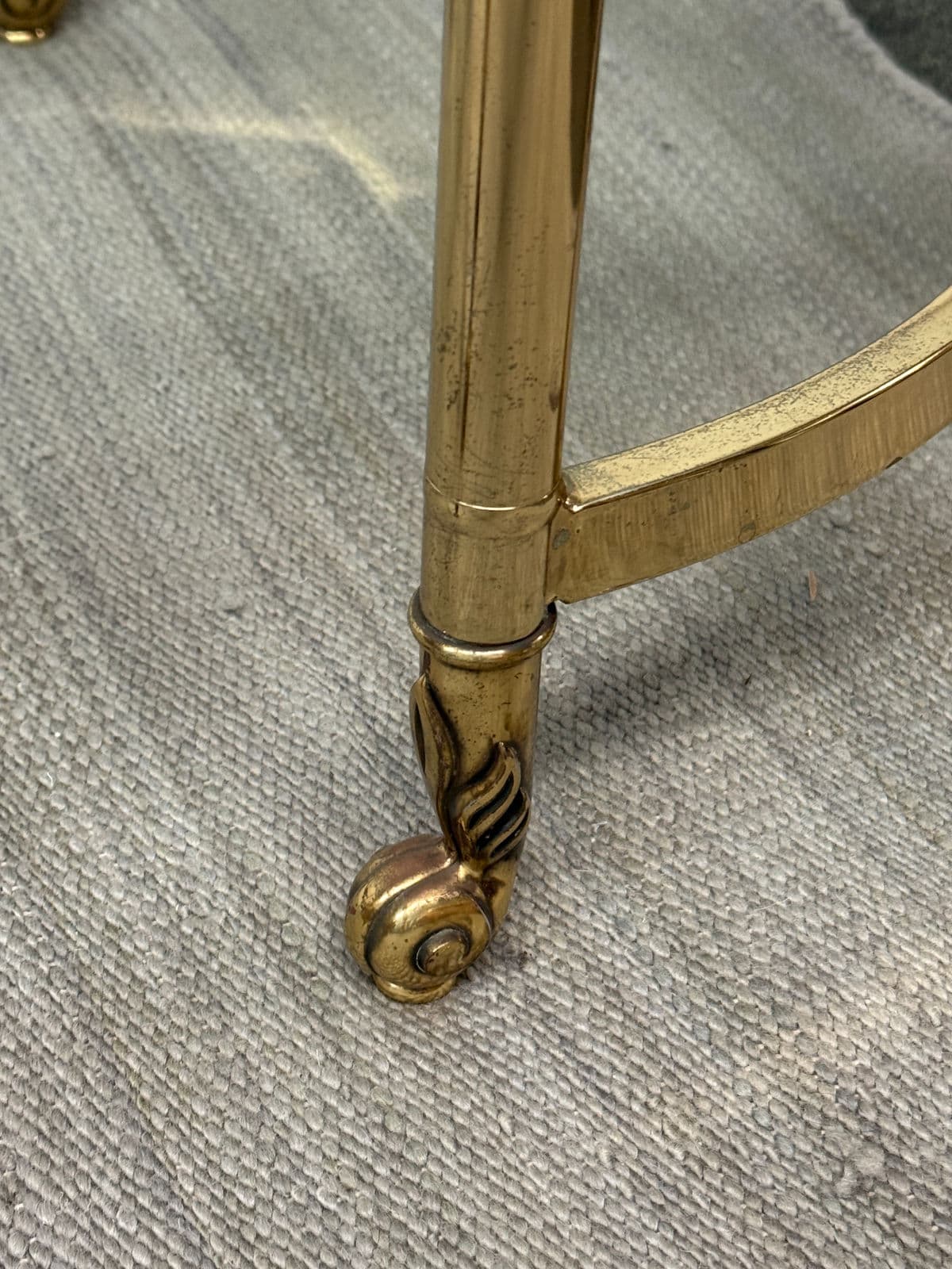 La Barge Hollywood Regency Brass Side Tables, Pair - Thumbnail 10