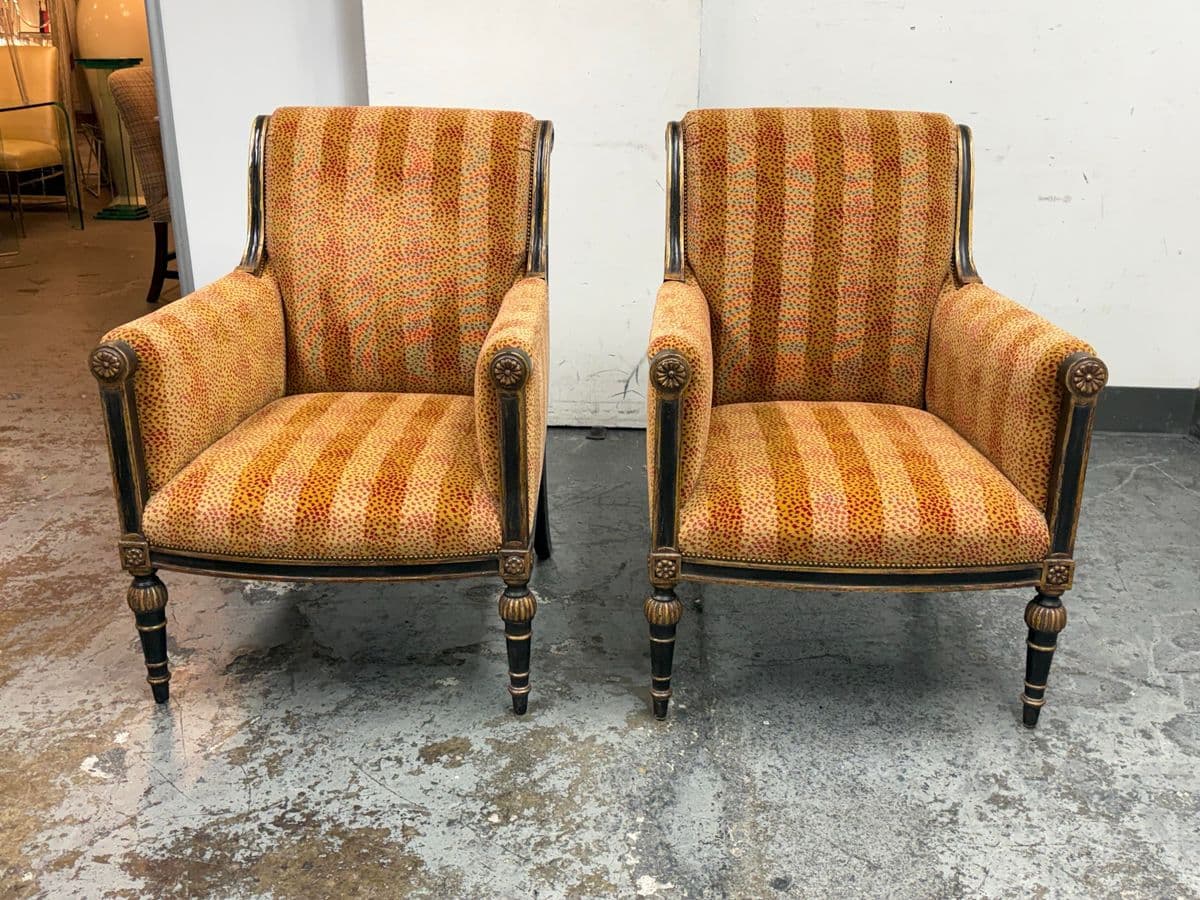 Circa 2000 Nancy Corzine Lounge Chairs, Pair - Thumbnail 3