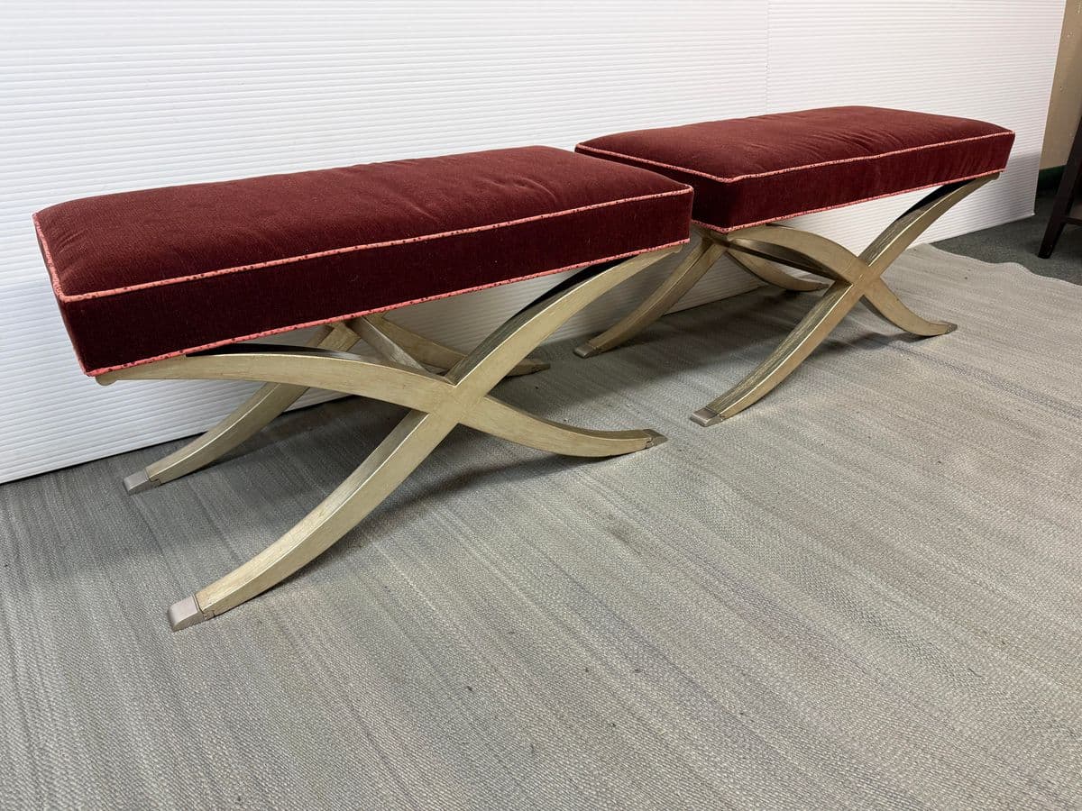 Jan Showers Claudette Benches, Pair - Thumbnail 3