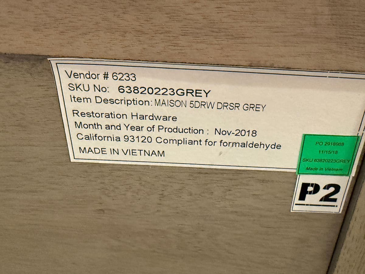 Restoration Hardware Maison Collection Dresser, Light Oak - Thumbnail 10