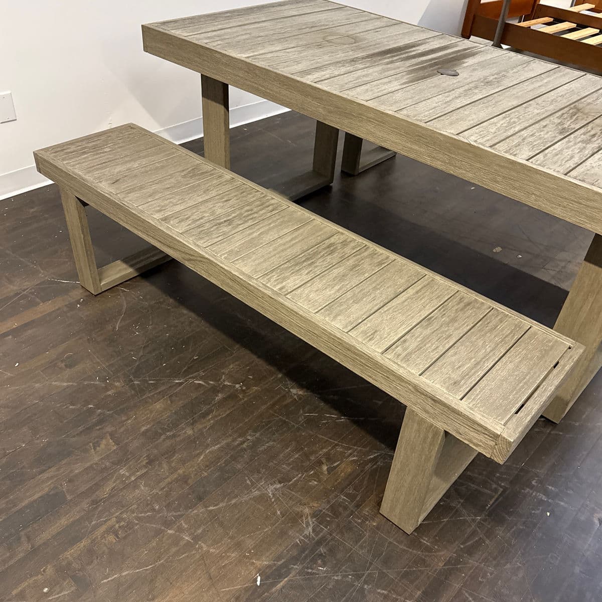West Elm Portside Extension Dining Table + Benches, Set of Three - Thumbnail 12
