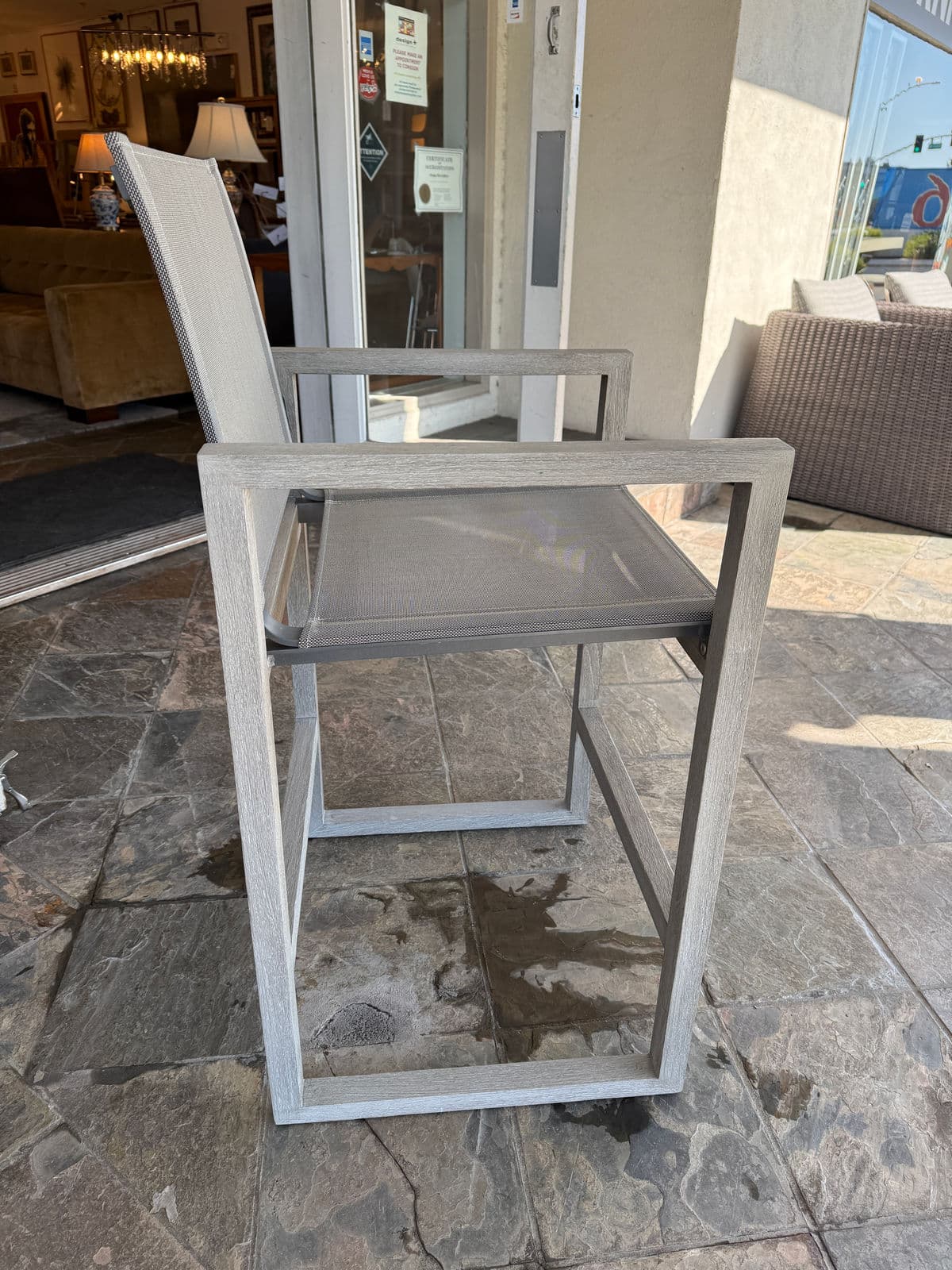 Restoration Hardware Aegean Teak Wood Counter Stools, Pair - Thumbnail 6