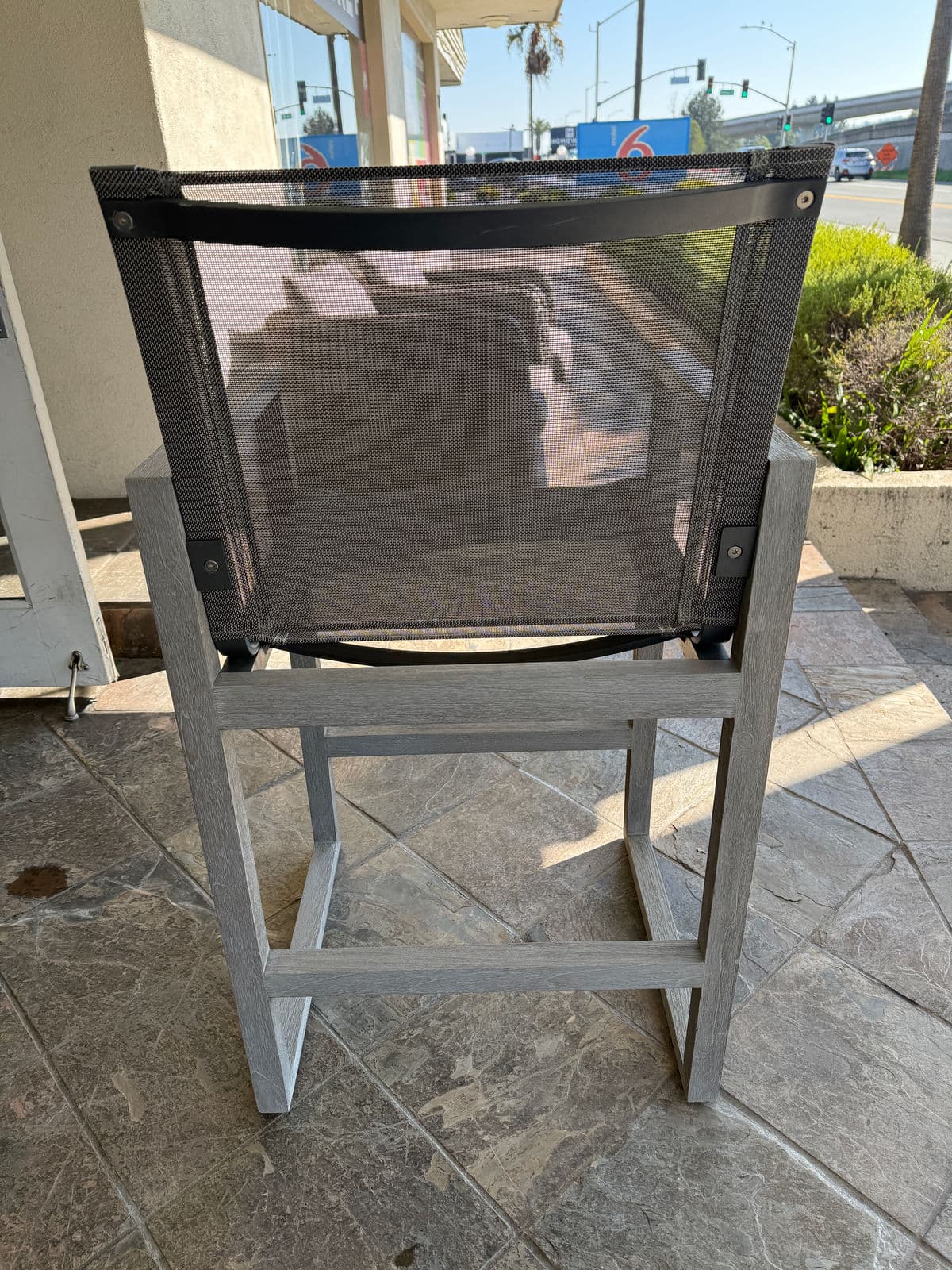 Restoration Hardware Aegean Teak Wood Counter Stools, Pair - Thumbnail 7