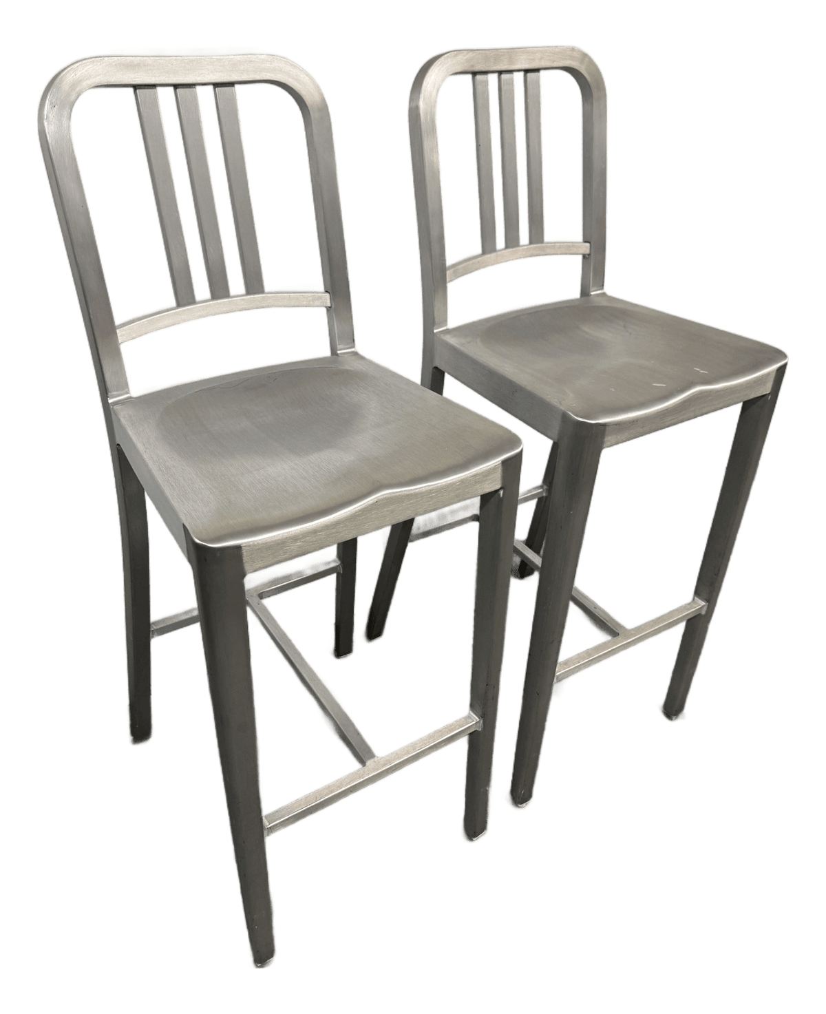 Emeco Navy Bar Stools, Pair - Thumbnail 2